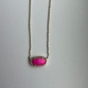 Kendra Scott Pink & Gold Elisa necklace